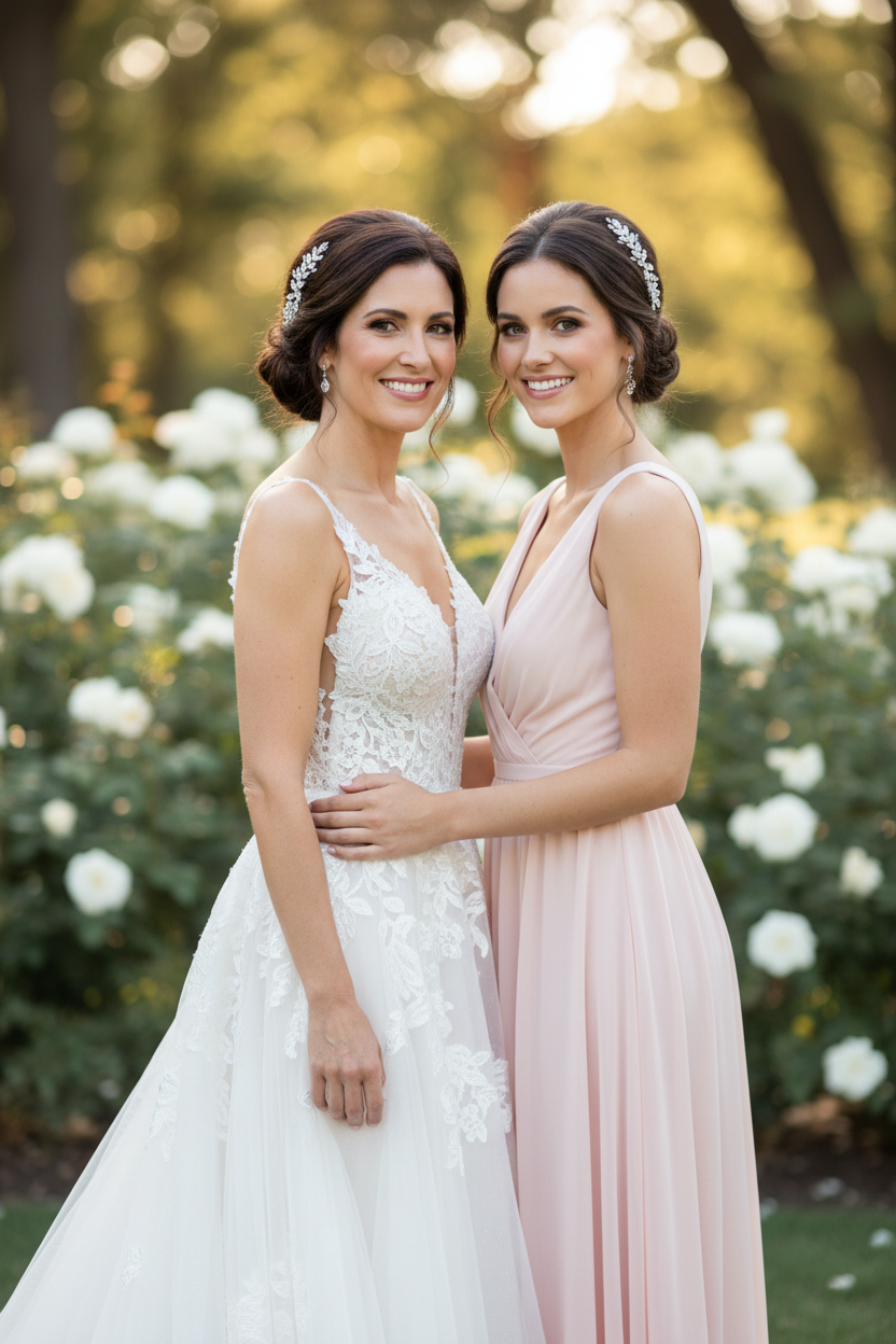 Peigne à Cheveux Feuilles & Cristaux | Bijou Cheveux Mariage