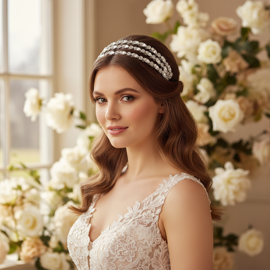 Serre-Tête Femme et Mariée | Bijou pour Cheveux Mariée